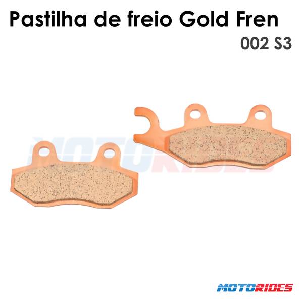 Pastilha de freio Gold Fren 002 S3